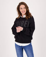Je m'appelle Tops Sweater Soiree | Zwart