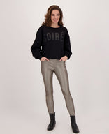 Je m'appelle Tops Sweater Soiree | Zwart
