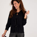 Je m'appelle Tops Top Sparkle Bow | Zwart