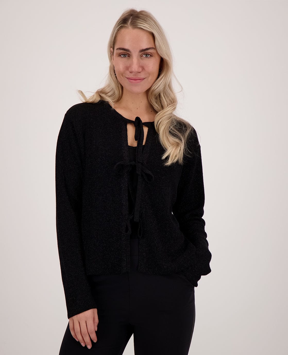 Je m'appelle Tops Top Sparkle Bow | Zwart