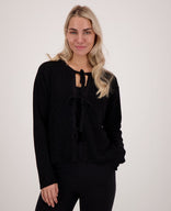 Je m'appelle Tops Top Sparkle Bow | Zwart