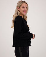 Je m'appelle Tops Top Sparkle Bow | Zwart