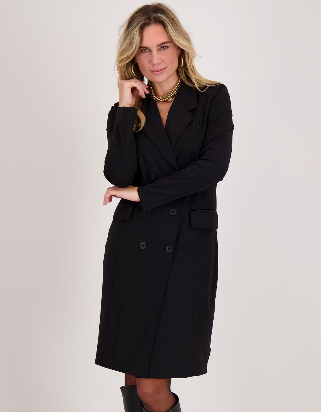 Je m'appelle Jurken Zwart / XS Blazerdress Travel | Zwart