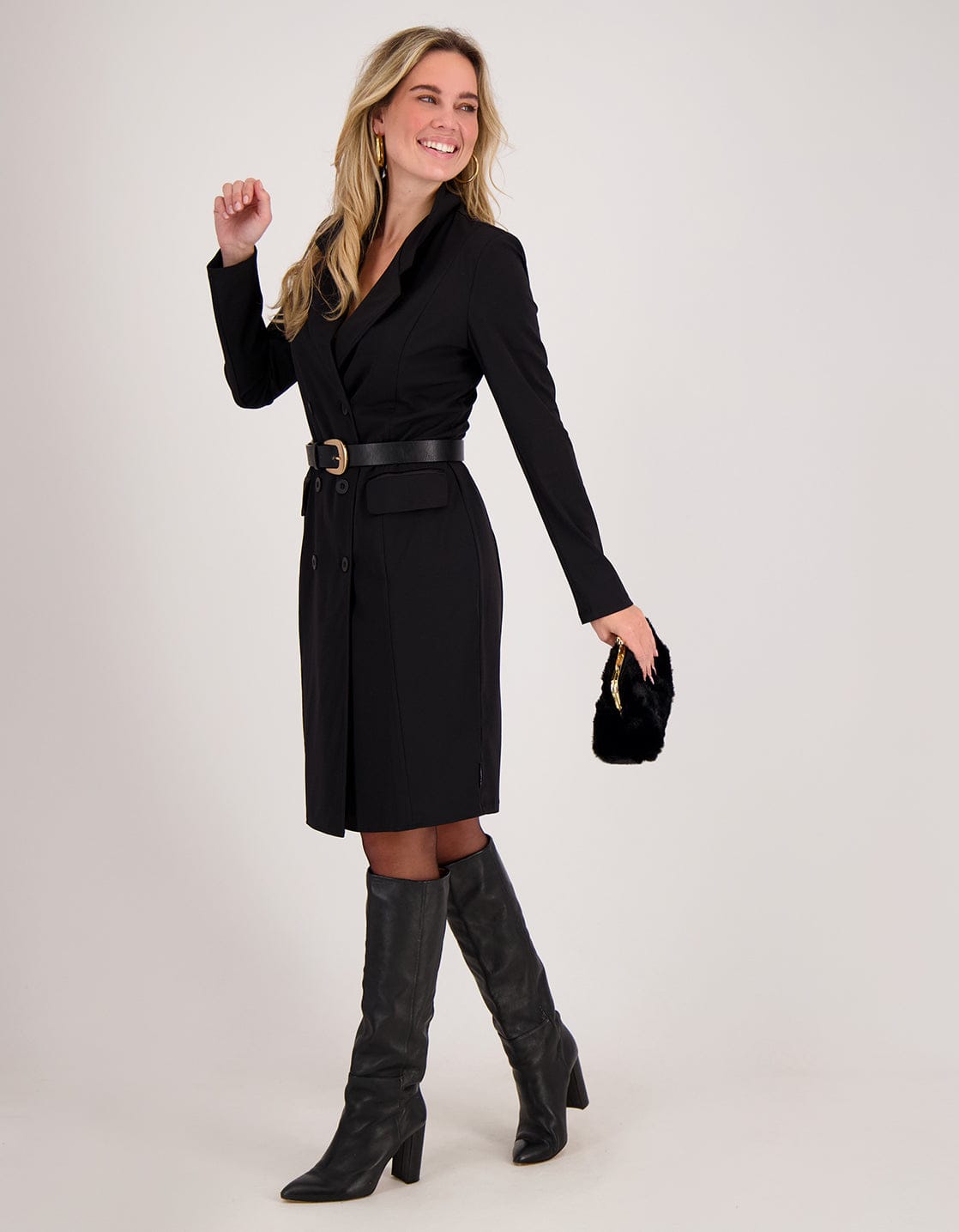 Je m'appelle Jurken Blazerdress Travel | Zwart