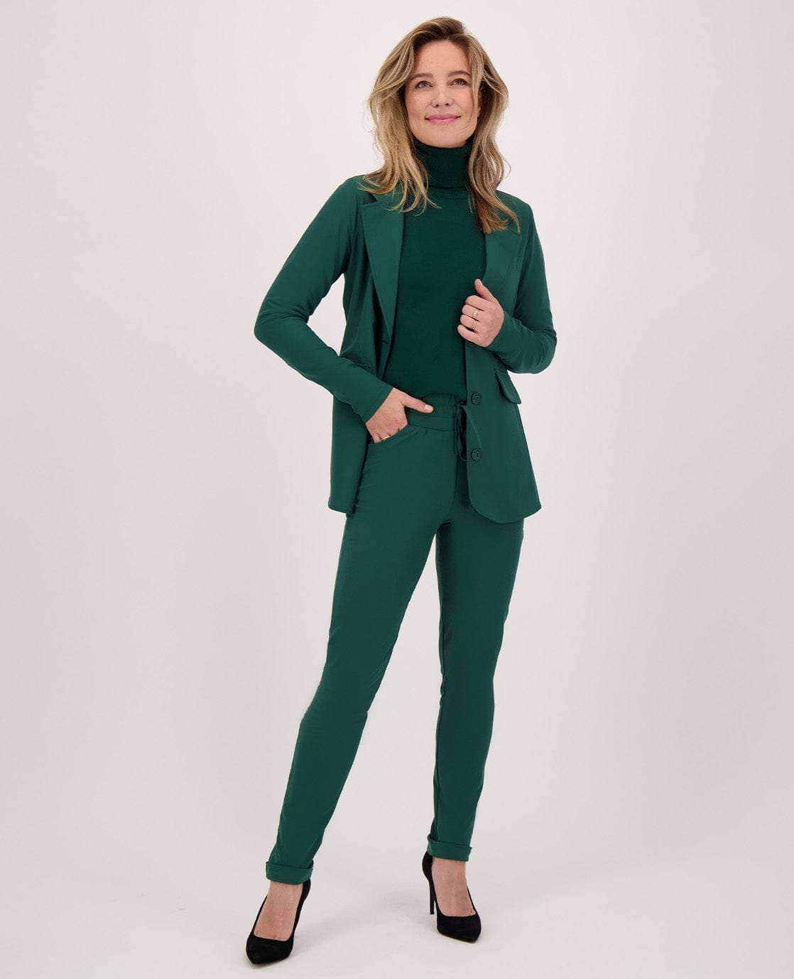 Je m'appelle Tops Pull Colle | Bottle Green