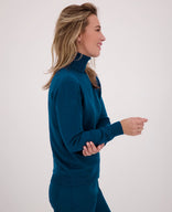 Je m'appelle Tops Pull Colle | Blue Opal