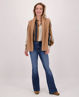 Je m'appelle Tops Cognac / S/M/L/XL Gilet Teddy | Cognac
