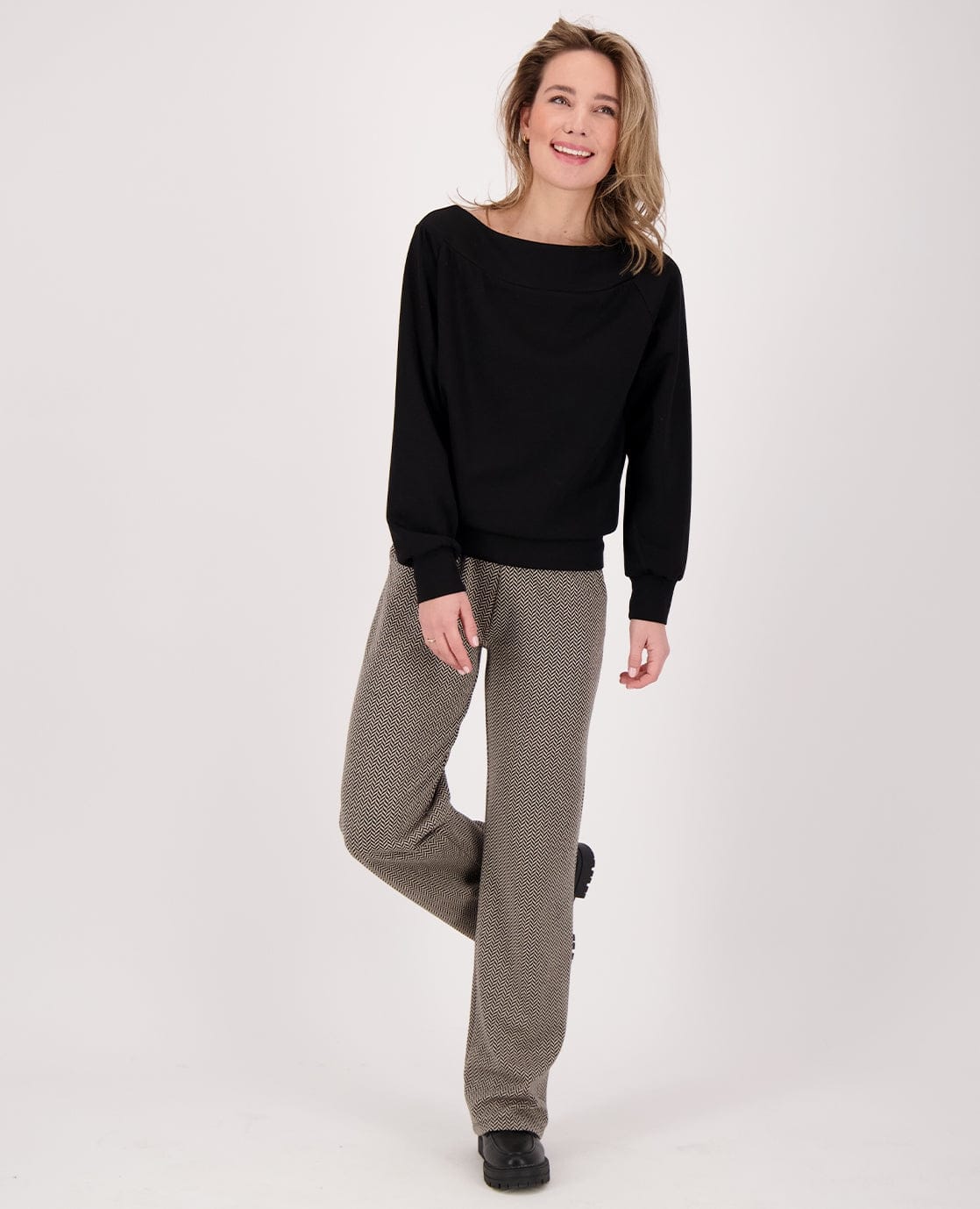 Je m'appelle Broeken Pant Ivy | Dark Greige/Black