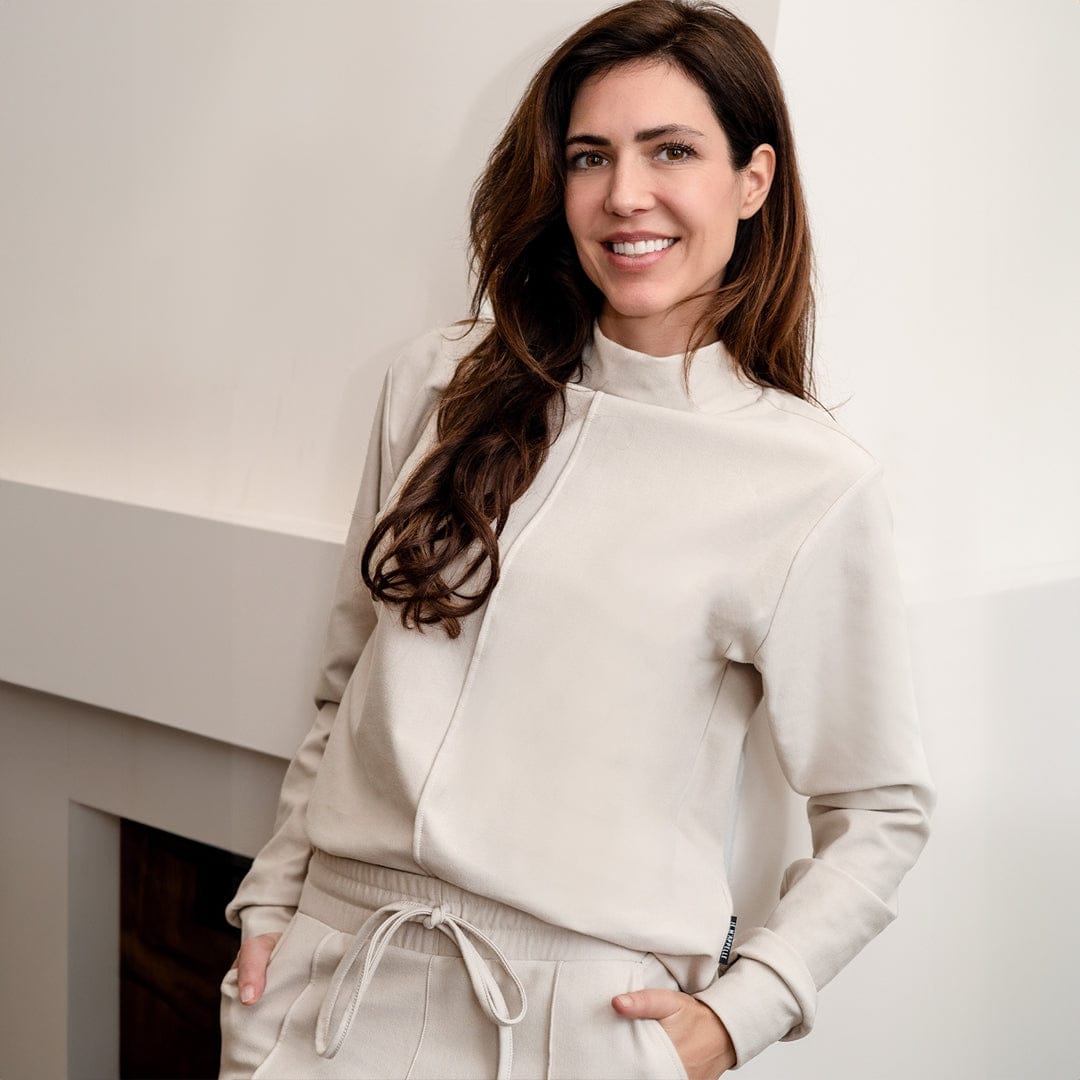 Je m'appelle Tops Beige Melange / XS Pull Esma | Beige Melange