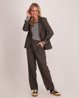 Je m'appelle Tops Tee Stripes | Zwart/Porselein wit