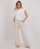 Je m'appelle Broeken Pant Fenna | Sand Beige/Off White