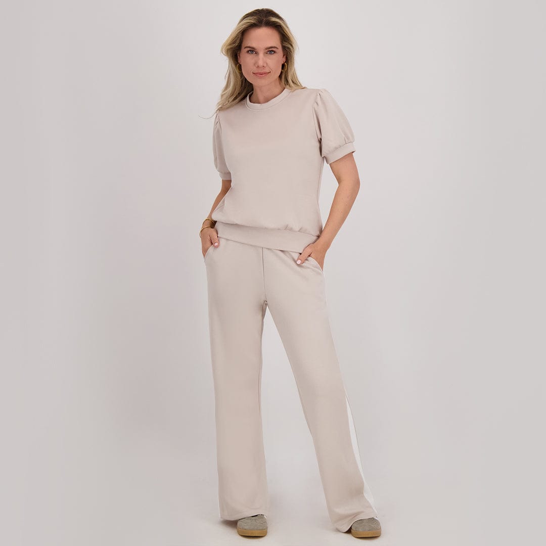 Je m'appelle Broeken Pant Fenna | Sand Beige/Off White