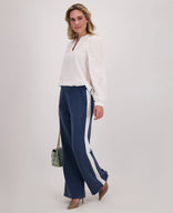 Je m'appelle Broeken Pant Dani | Stone Blue/Off White