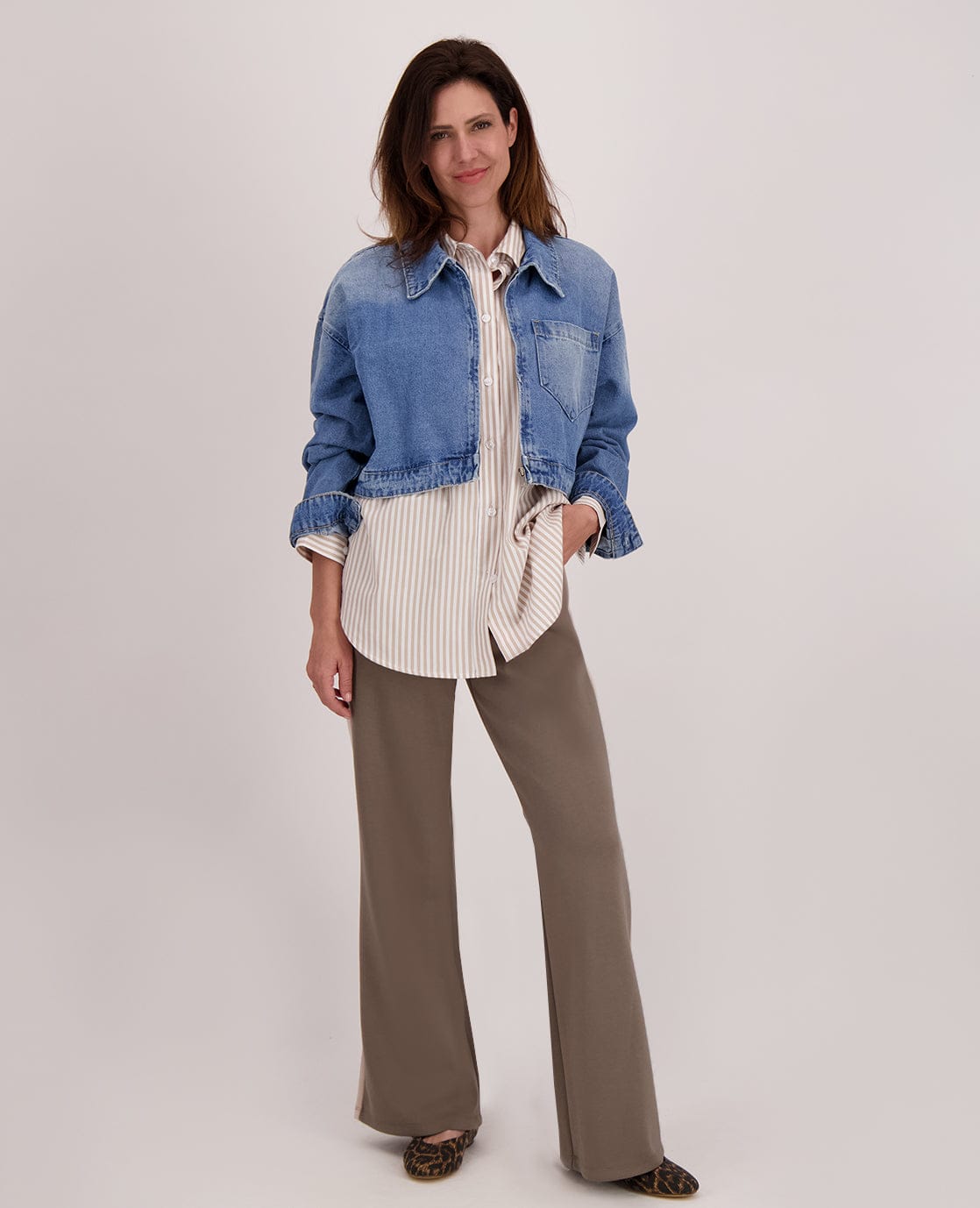 Je m'appelle Broeken Taupe / Beige / XS / Short Pant Fenna | Taupe / Beige