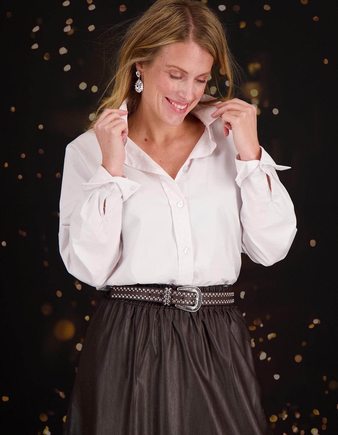 Je m'appelle Tops Wit / XS Blouse Carmen | Wit