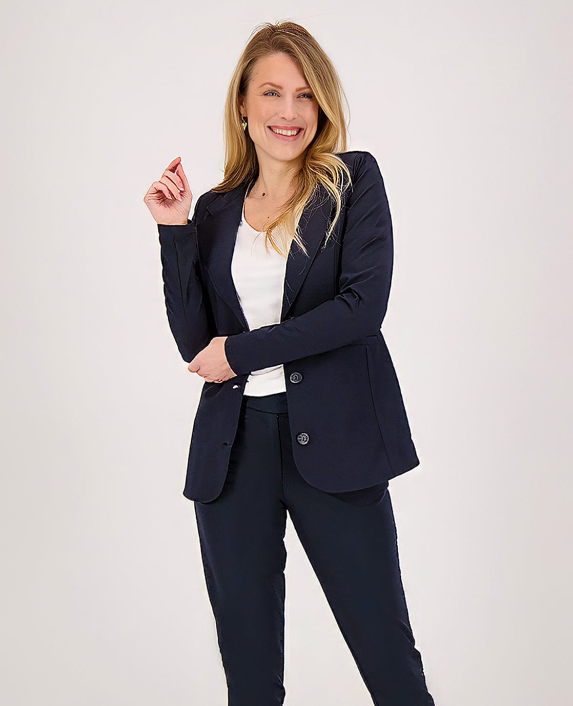 2024 - Tweedelig pak voor dames, kantoorpak, business, broek met lange 2024 - Tweedelig pak voor dames, kantoorpak, business, broek met lange
