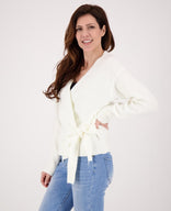 Je m'appelle Vesten Cardigan Wrapped | Ecru