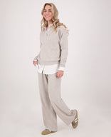 Je m'appelle Broeken Sand Melange / XS / Regular Pant Straight Sandy | Sand Melange