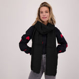 Je m'appelle Accessoires Zwart / One Size Sjaal Vera | Zwart