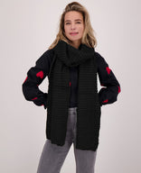 Je m'appelle Accessoires Zwart / One Size Sjaal Vera | Zwart