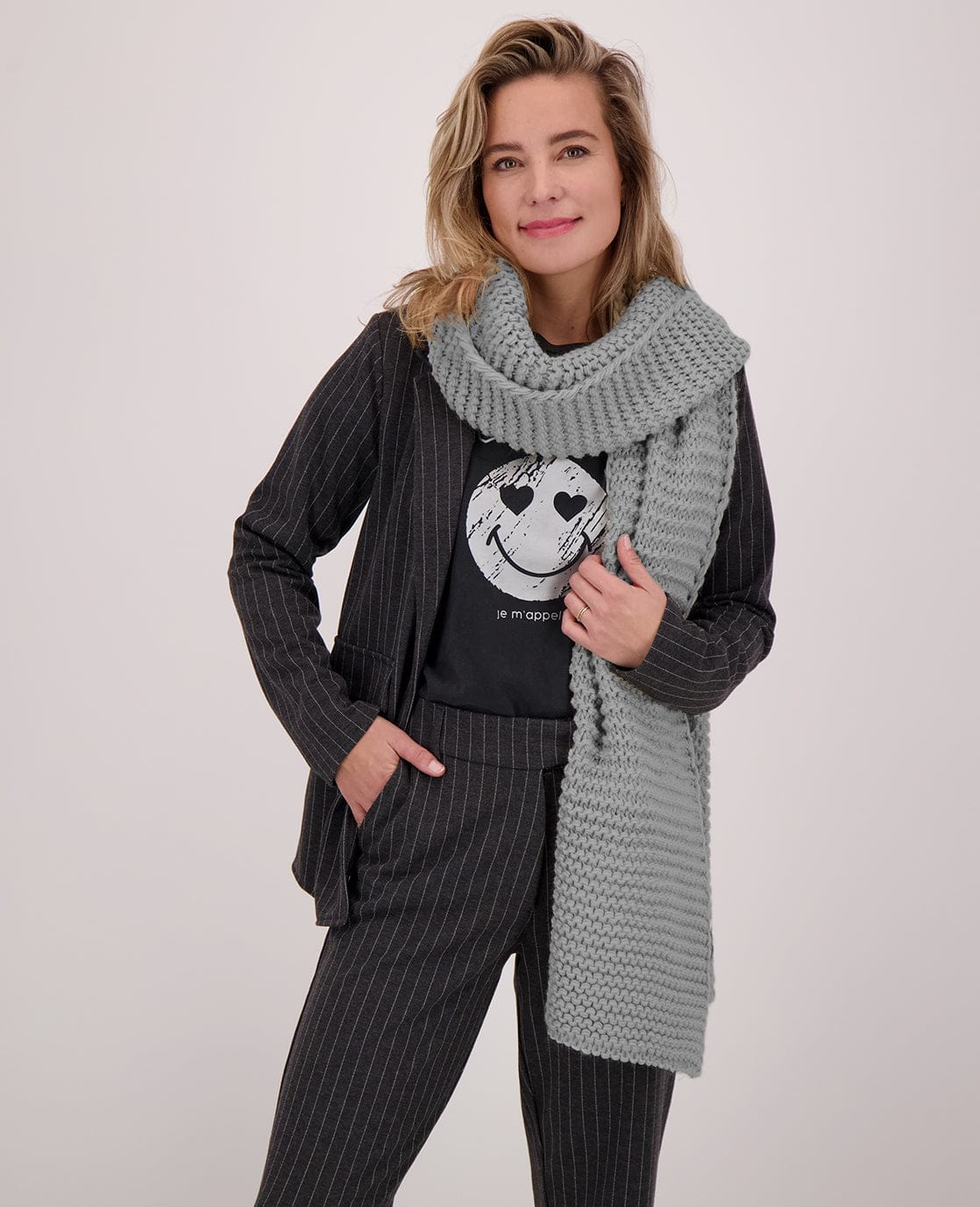 Je m'appelle Accessoires Grey / One Size Sjaal Vera | Grey