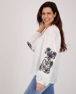 Je m'appelle Tops Top Chelsey | Porselein wit
