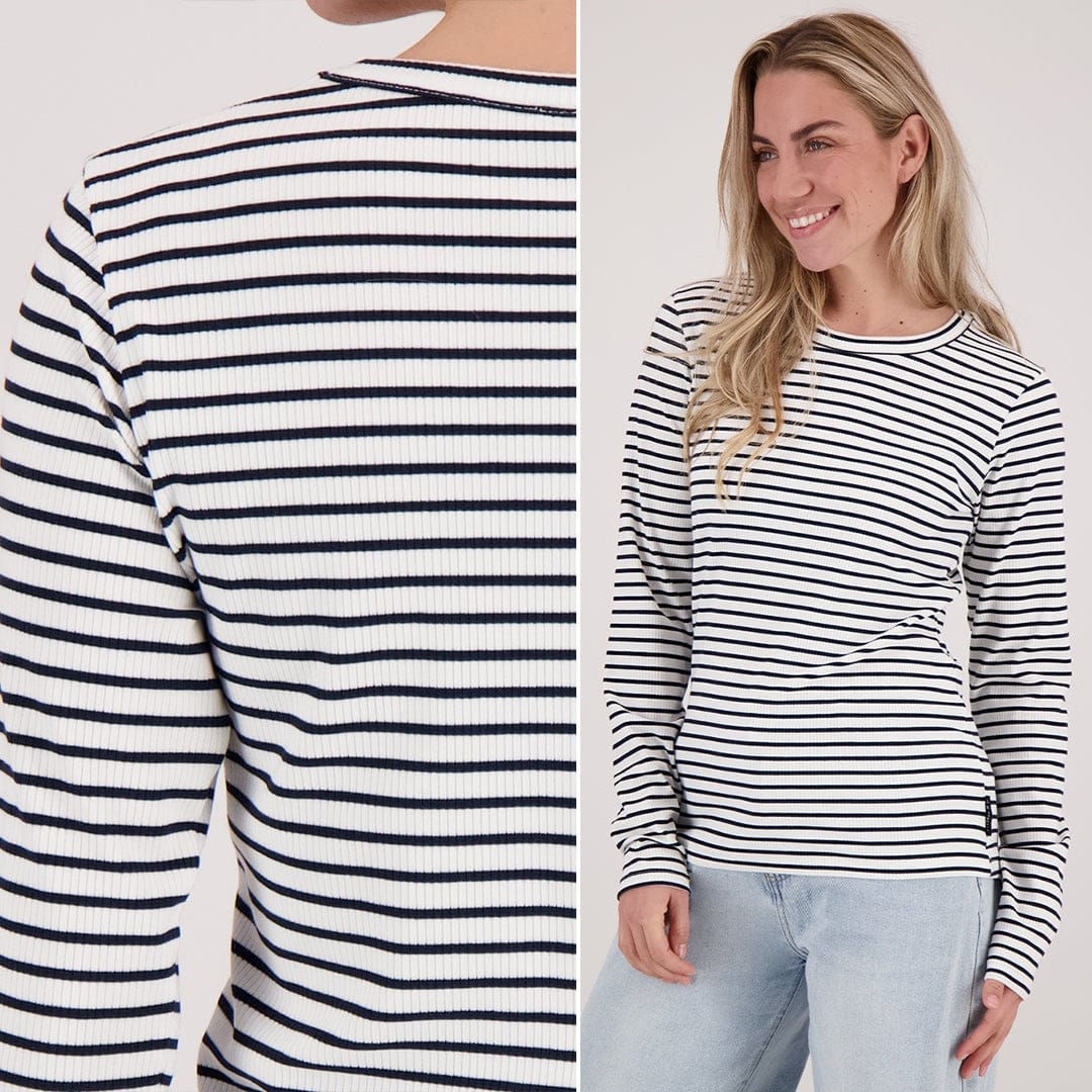 Je m'appelle Tops Donkerblauw/Porselein wit / XS Top Jaylin | Donkerblauw/Porselein wit