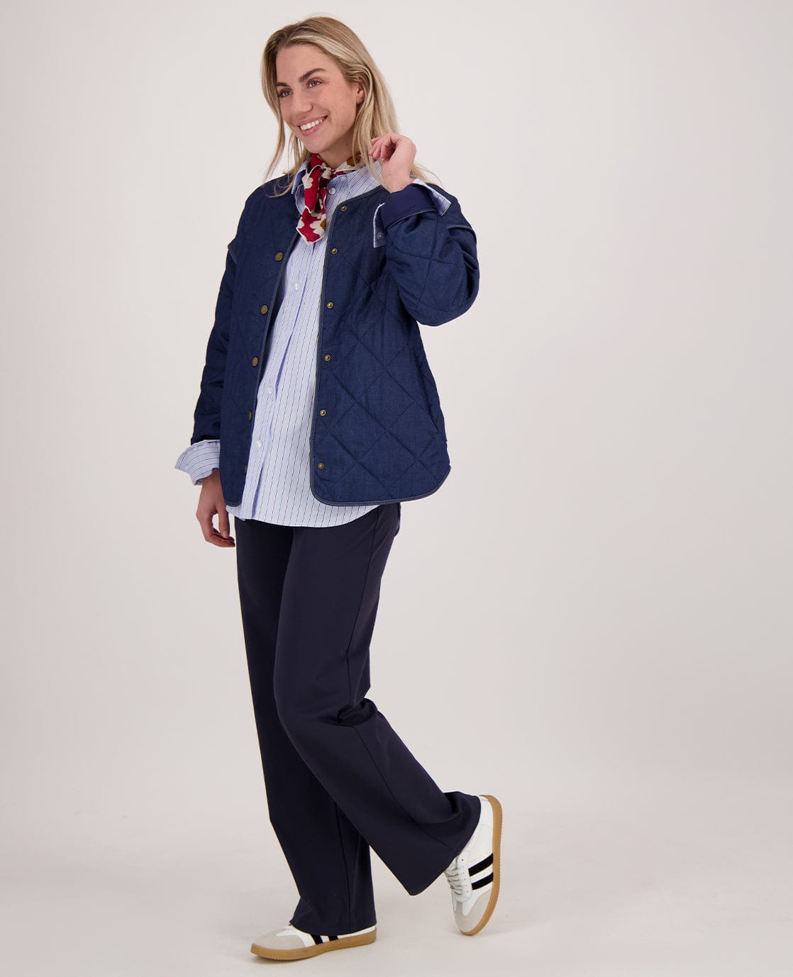 Je m'appelle Jassen Jacket Quilted | Dark Blue Denim