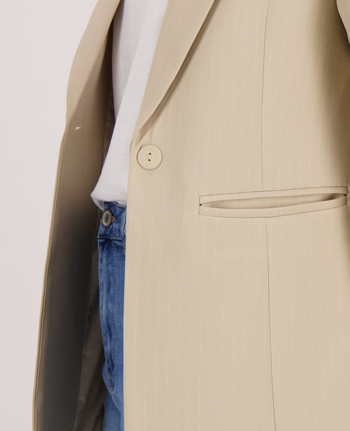 Je m'appelle Jassen Blazer Straight Pinstripe | Sahara