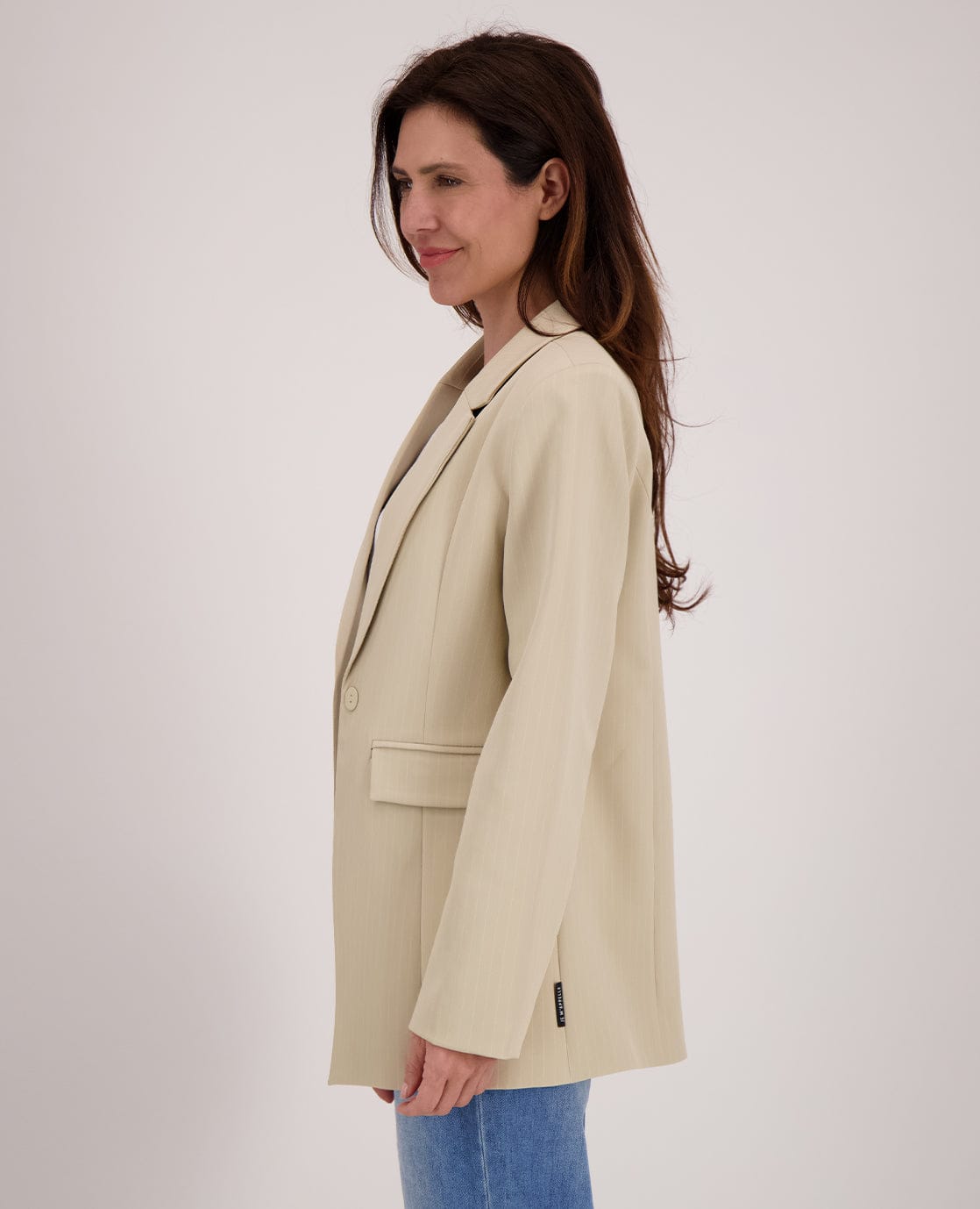 Je m'appelle Jassen Blazer Straight Pinstripe | Sahara