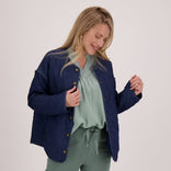 Je m'appelle Jassen Jacket Quilted | Dark Blue Denim