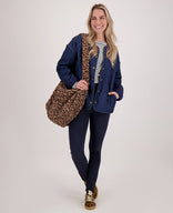 Je m'appelle Jassen Jacket Quilted | Dark Blue Denim