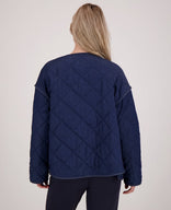 Je m'appelle Jassen Jacket Quilted | Dark Blue Denim