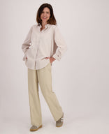 Je m'appelle Broeken Pant Straight Pinstripe | Sahara
