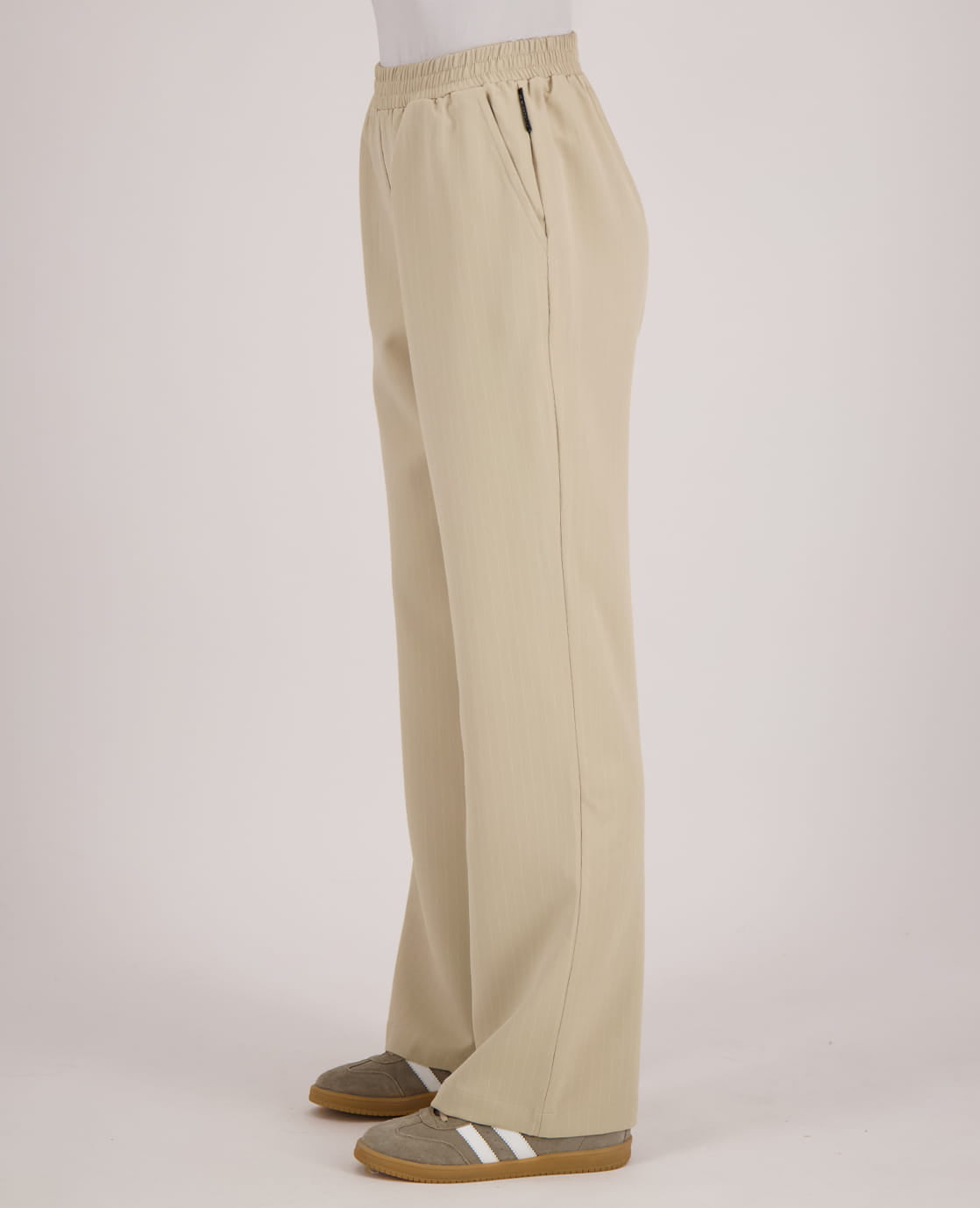 Je m'appelle Broeken Pant Straight Pinstripe | Sahara