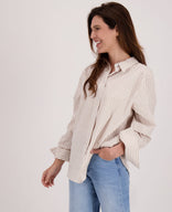 Je m'appelle Tops Sahara/Wit / XS Blouse Fenna | Sahara/Wit