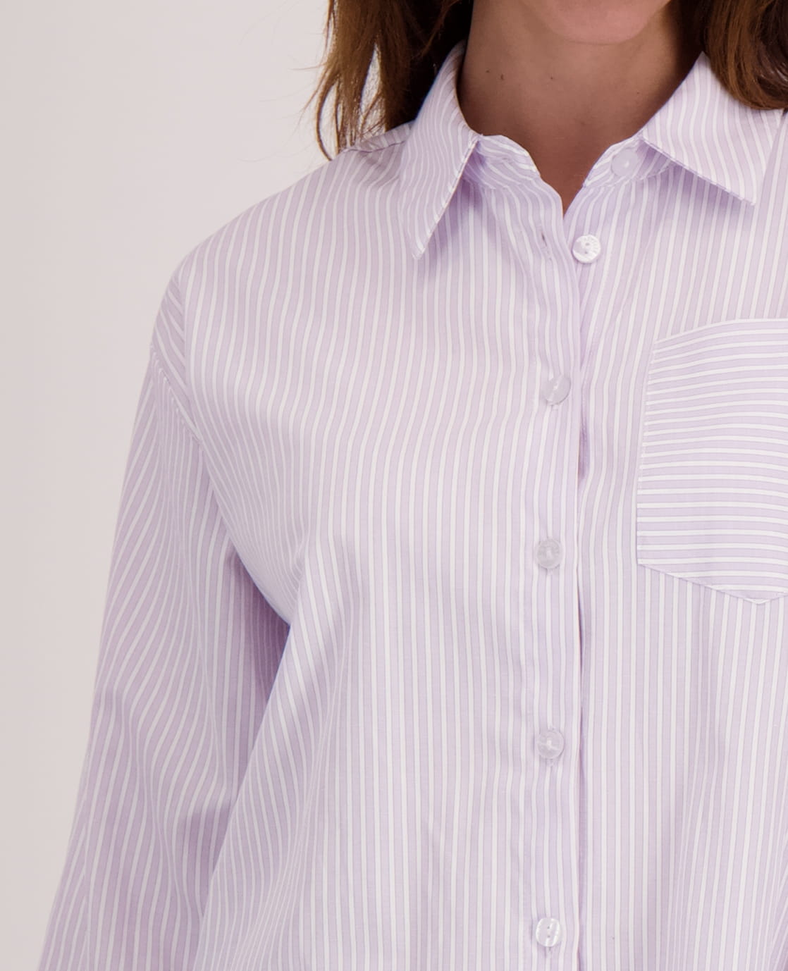 Je m'appelle Tops Blouse Doortje | Mauve/Wit