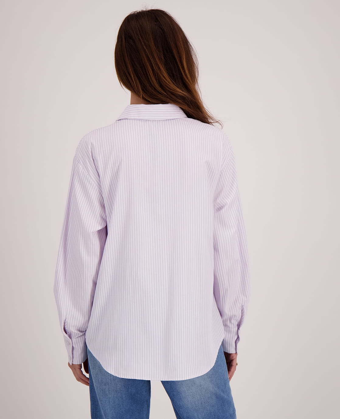 Je m'appelle Tops Blouse Doortje | Mauve/Wit