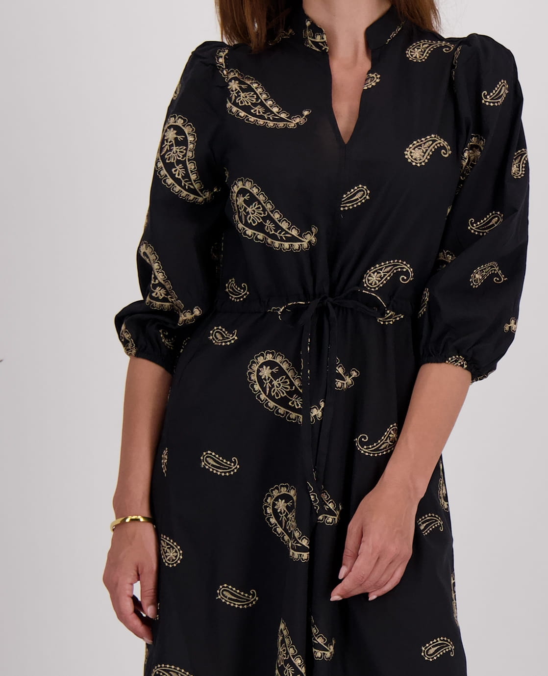 Je m'appelle Jurken Robe Karlijn | Zwart/Zand