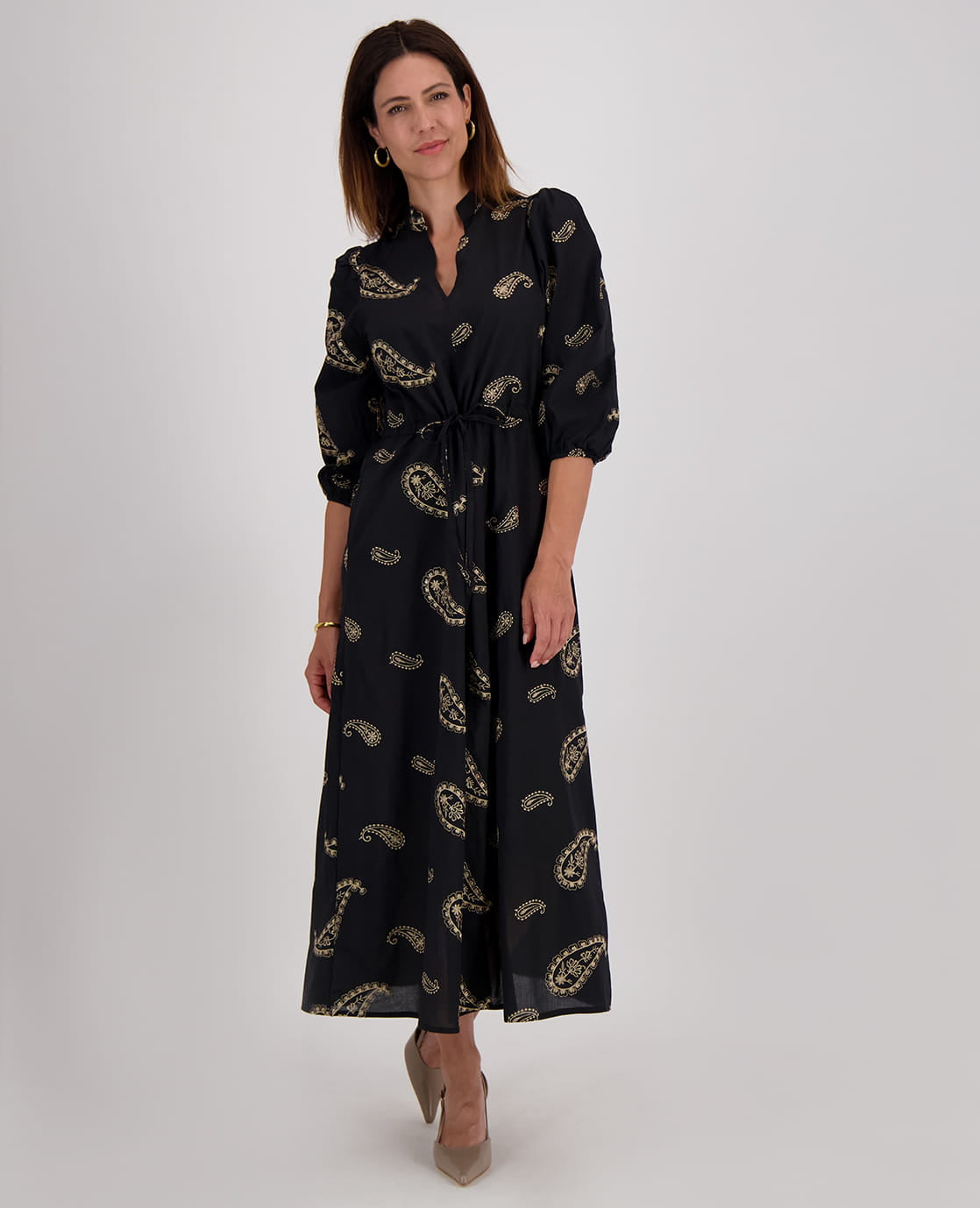 Je m'appelle Jurken Robe Karlijn | Zwart/Zand