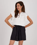Je m'appelle Tops Off White / XS Top Ruffle | Off White