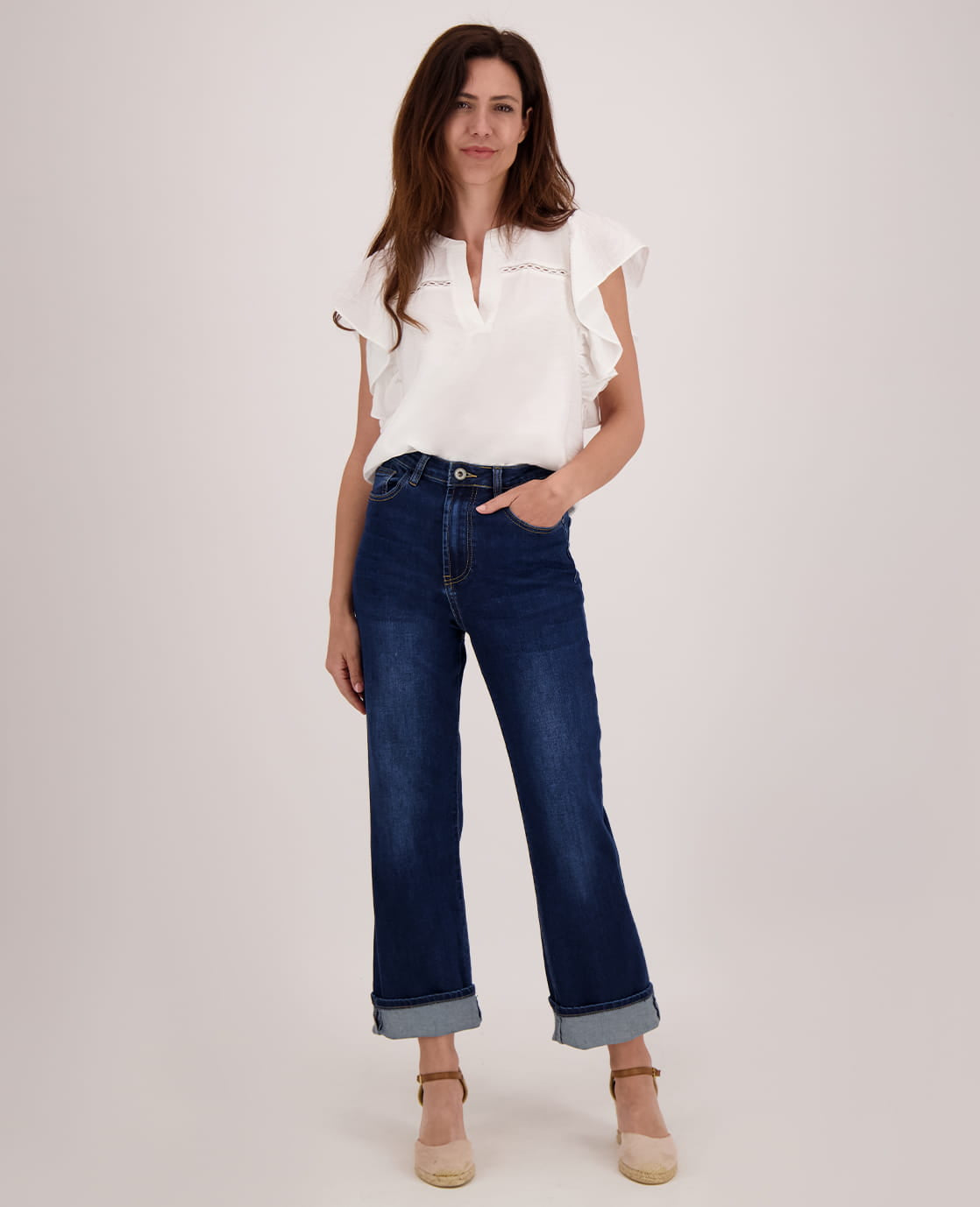 Je m'appelle Tops Top Ruffle | Off White