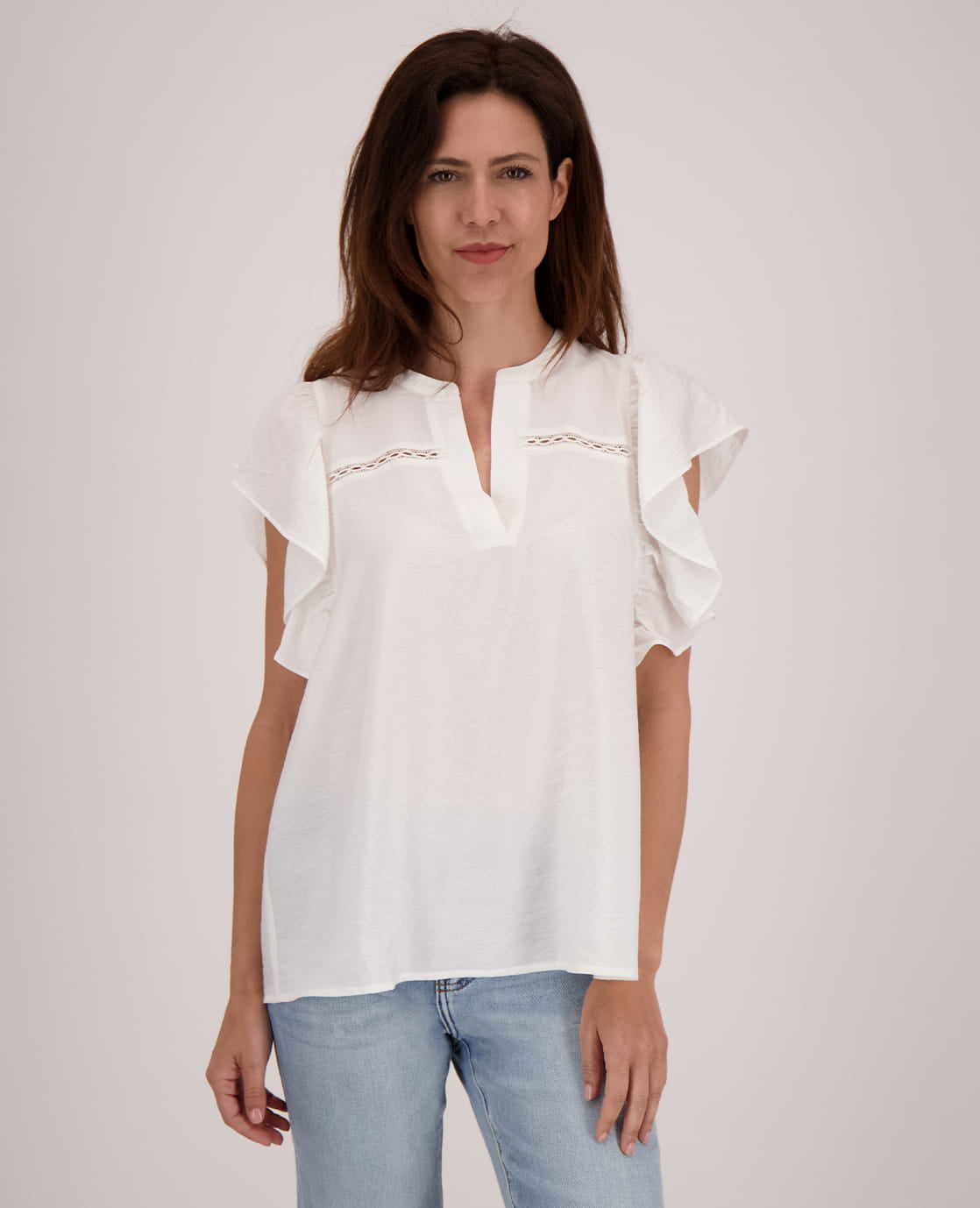 Je m'appelle Tops Top Ruffle | Off White