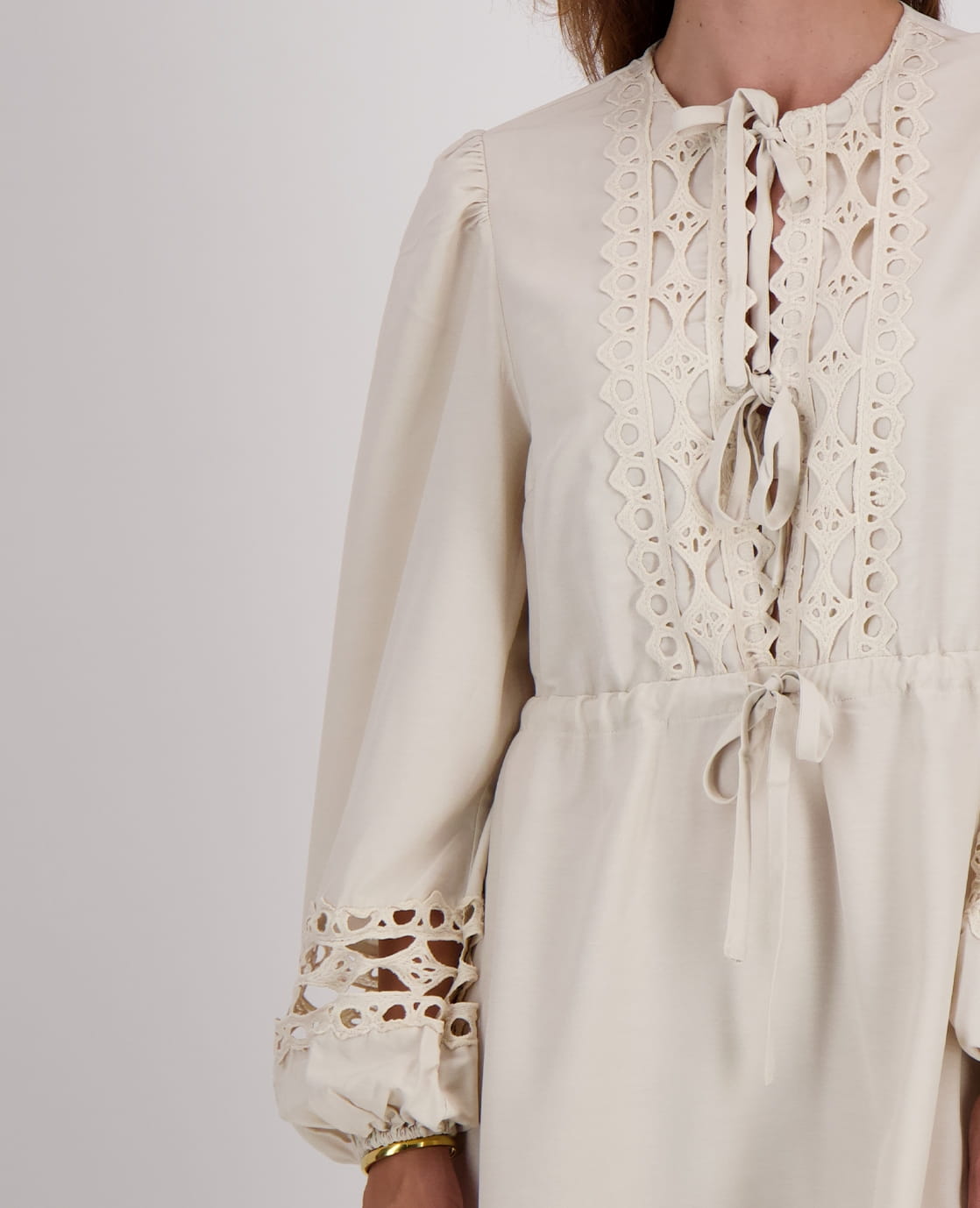 Je m'appelle Jurken Robe Lace | Ecru