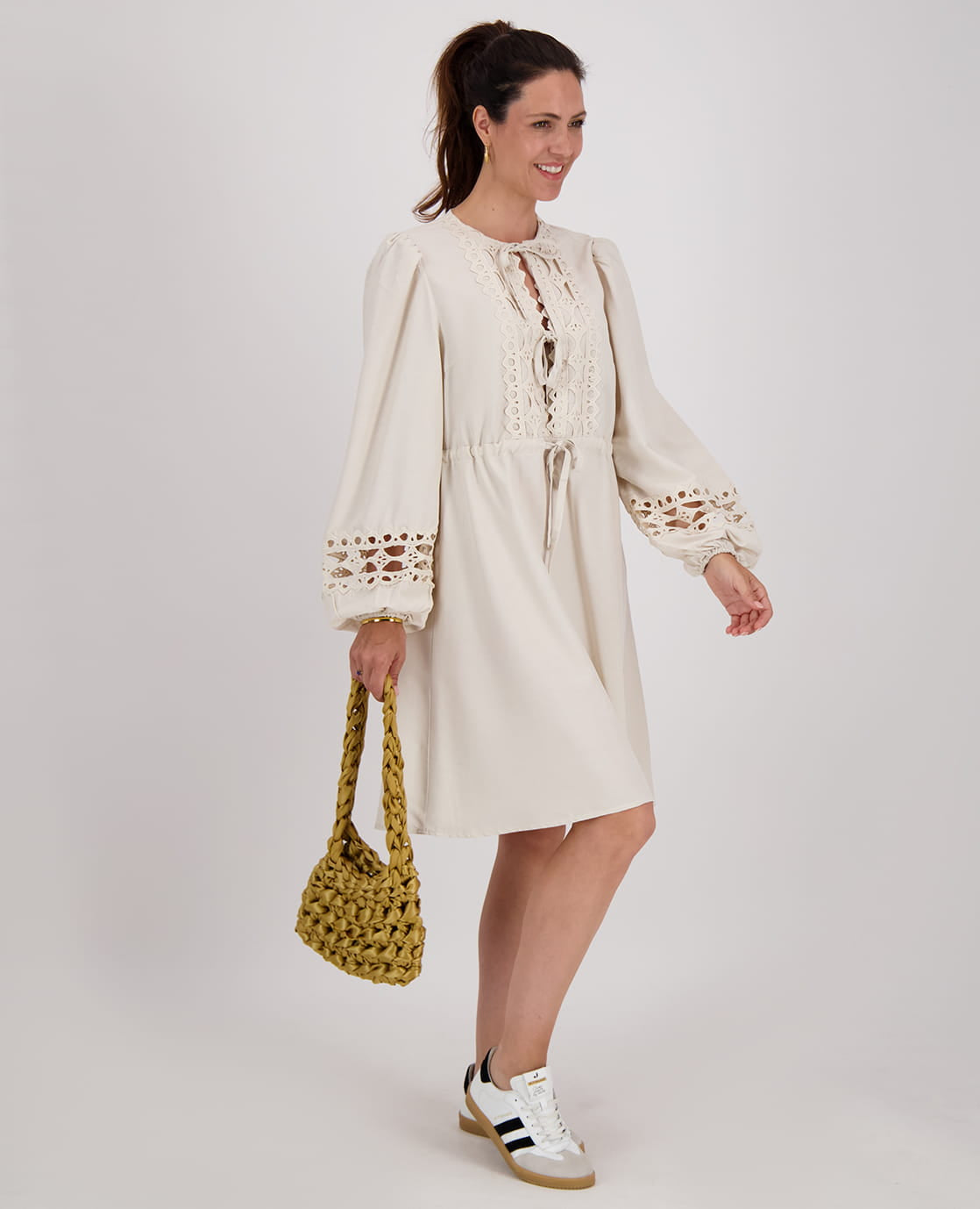 Je m'appelle Jurken Robe Lace | Ecru
