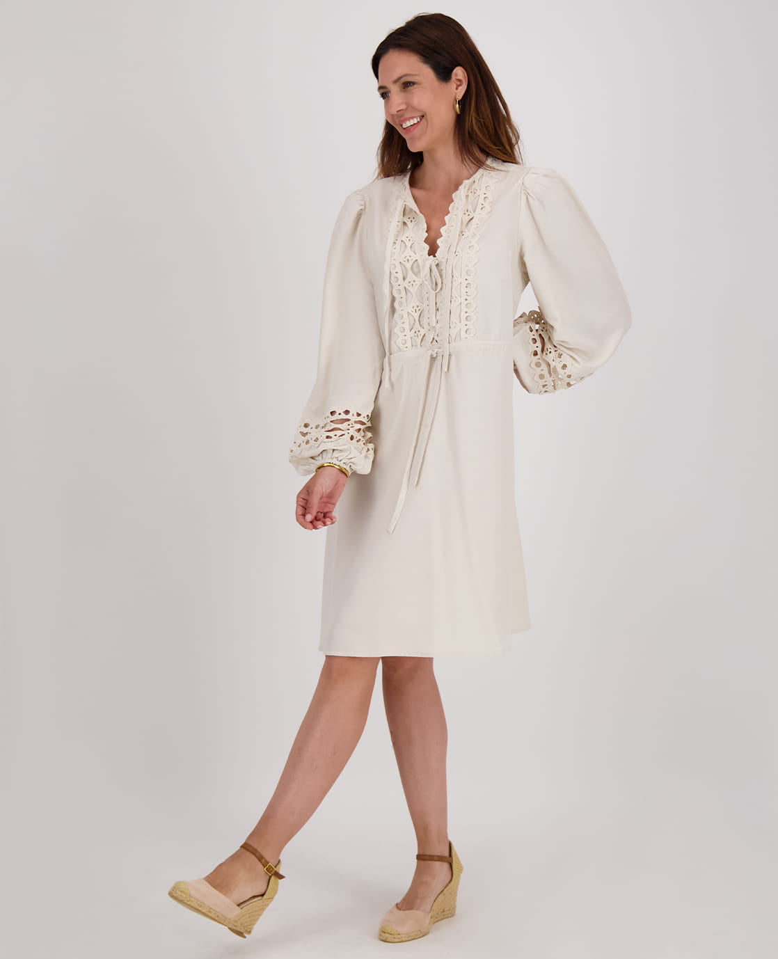Je m'appelle Jurken Robe Lace | Ecru
