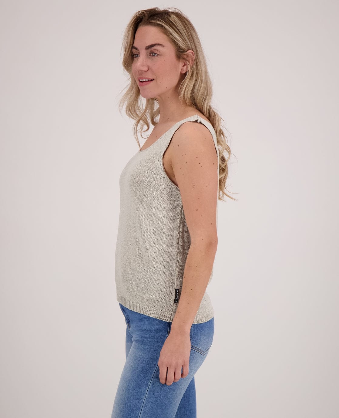Je m'appelle Tops Vest + Singlet | Dark Greige