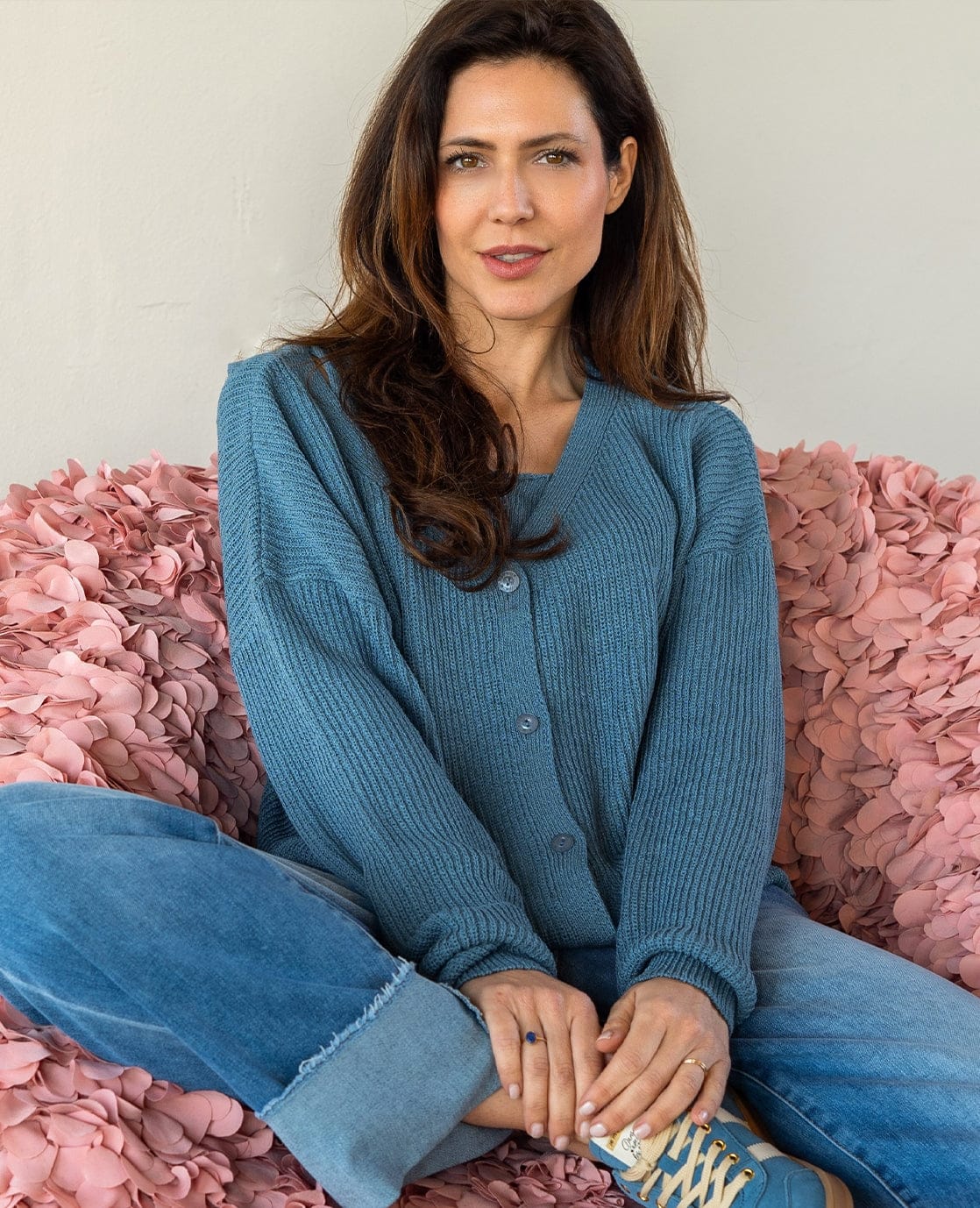 Je m'appelle Tops Jeans Blauw / S/M Vest + Singlet | Jeans Blauw