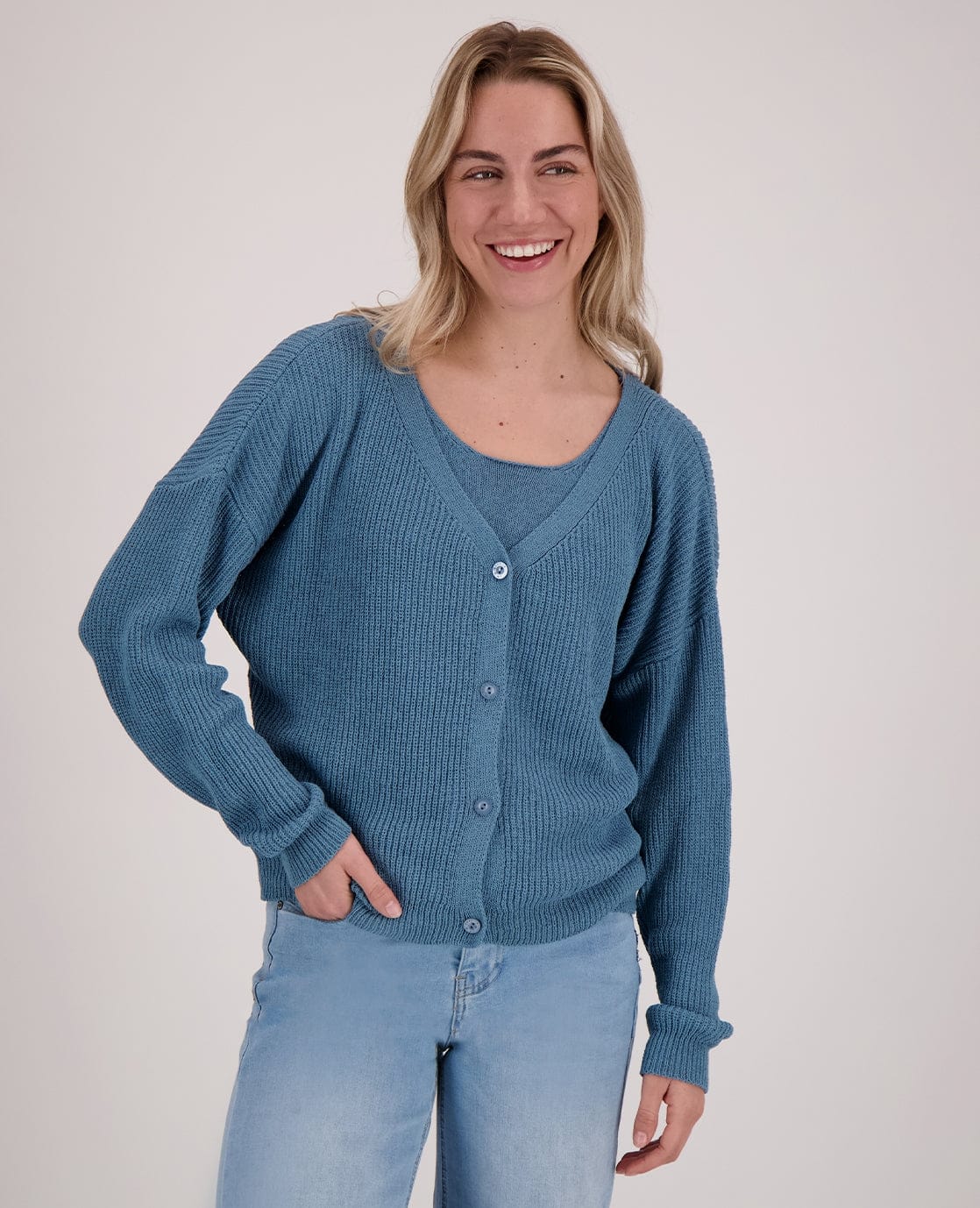 Je m'appelle Tops Vest + Singlet | Jeans Blauw