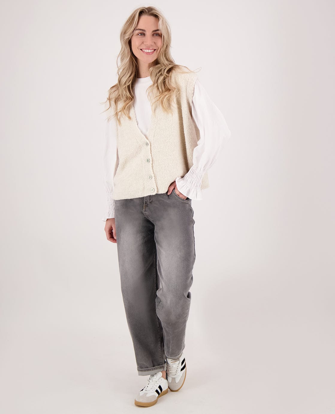 Je m'appelle Broeken Pant Stretch Denim | Grijs